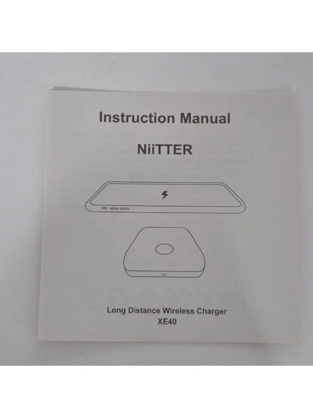 Under Desk Wireless Charger NiiTTER XE40 15-40mm 10W Max Qi Adapter Included